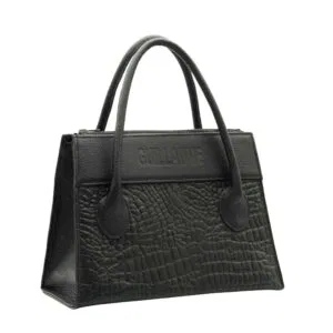 Guillaume Maxima Crocodile Leather Black