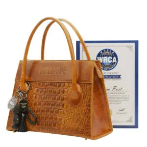 Guillaume Maxima Crocodile Leather Cognac Limited Edition